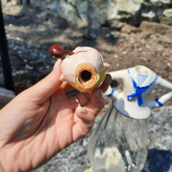 Vintage NAPCO Japan Sailor Decanter with Shot Glasses - Picture 3 of 8